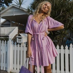 SPELL Bella Smock Dress Orchid